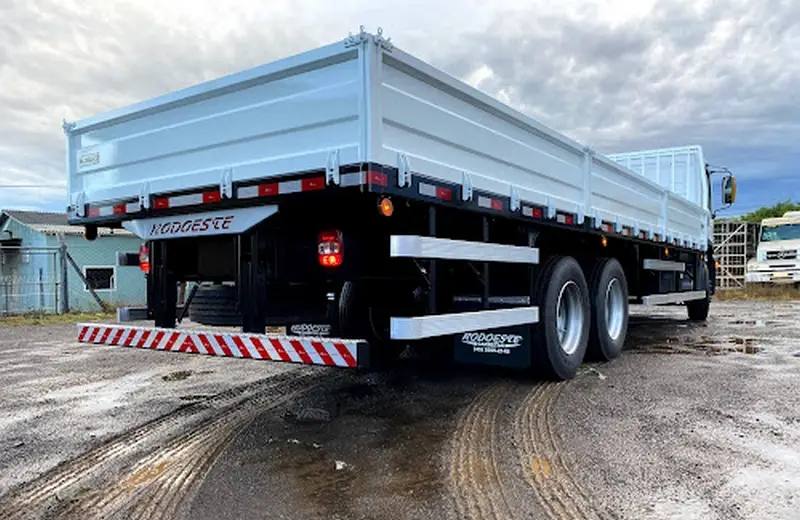 Carroceria grade baixa alumínio caminhão traseira