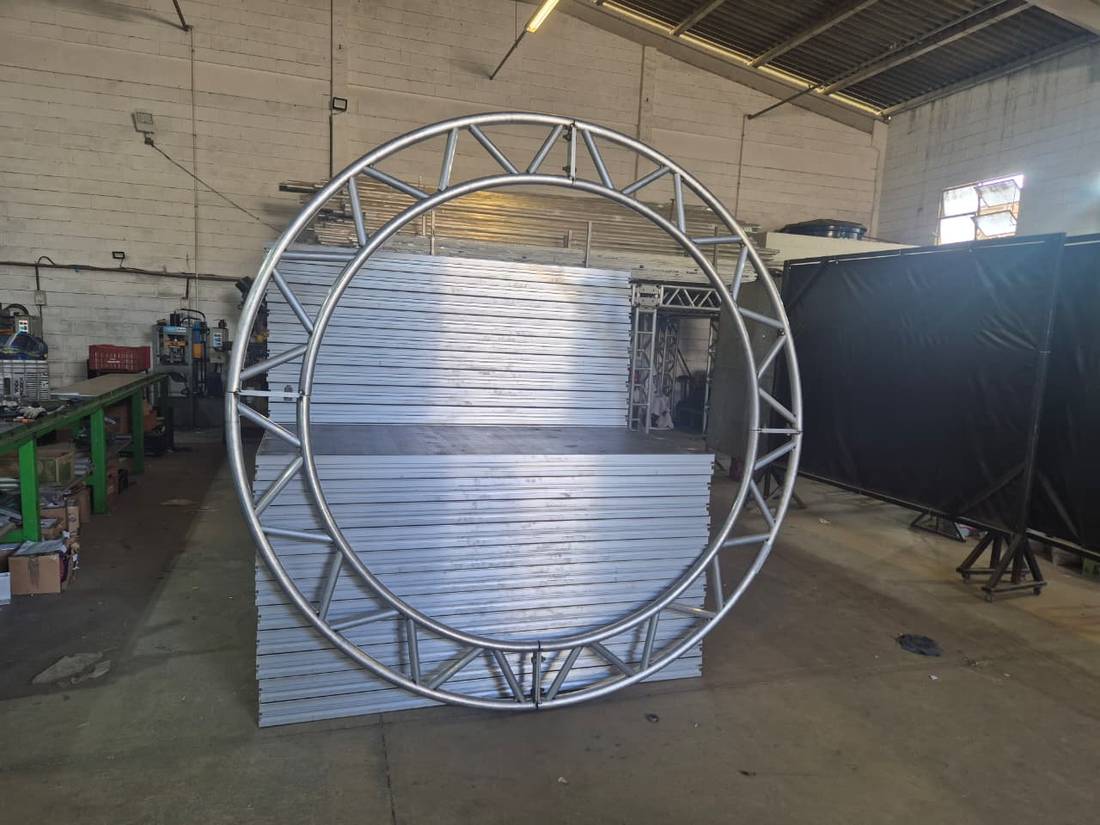 Treliça circular de alumínio para pórtico de evento